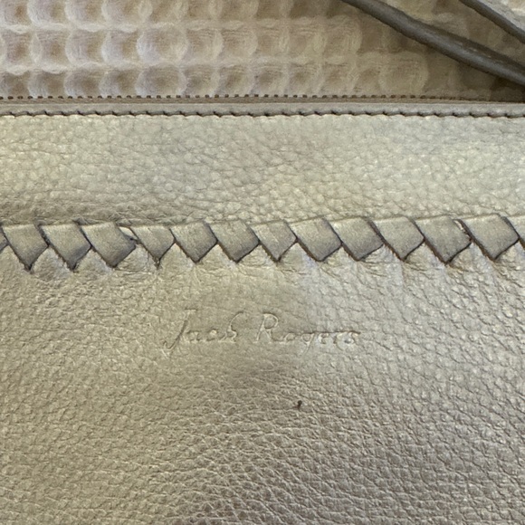 Jack Rogers Metallic Silver Wristlet - Picture 2 of 6